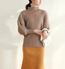 Luxury Japanese Pleated Blouse