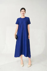 Couture Plissé Japanese Midi Dress