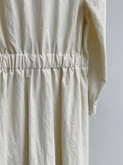 Luxe Cotton Blend Belted Dress