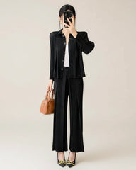 Cozy Pleated 2-Piece Set