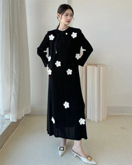 Luxury Plissé Floral Dress Set