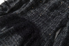 Luxe Formal Tweed Tulle Dress