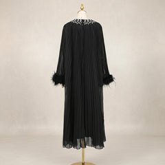 Formal Luxury Diamond Plissé Dress