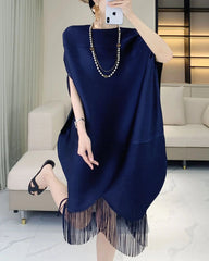 Luxury Plissé Oversized Tunic