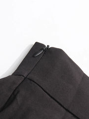 Floral Pleated Basque Waist Skirt