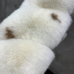 Women's Spotted Fox Fur Long Coat