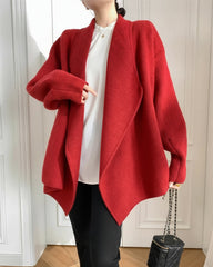 Luxury Thick Double-Knit Cardigan