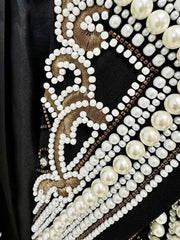 Luxury Pearl Beaded Crop Jacket