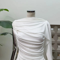 Luxury One-Shoulder Ruched Dress