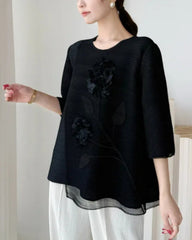 Luxury Pleated Dressy Top