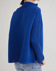 Luxury Plissé Long-Sleeve Top