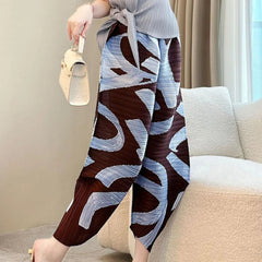 Luxury Pleated Cropped Trousers