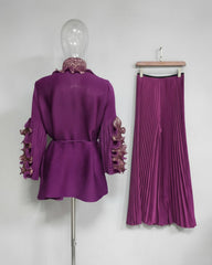 Luxury Plissé Formal 2-Piece