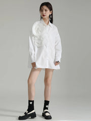 Luxury 3D Flower Blouse