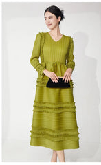 Premium Pleated Stretchy Dress