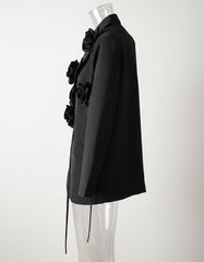 Luxury Oversized Floral Blazer