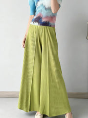 Luxury Pleated Wide-Leg Trousers
