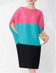 Elegant Pleated Tunic Dress