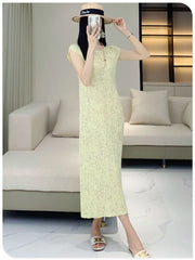 Truly Pleated Cardigan & Dress Set