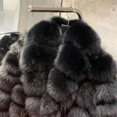 Full-Length Genuine Fox Fur Coat