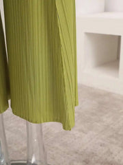 Luxe Wide-Leg Plisse Pants