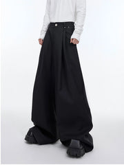 Men's Luxury Streetwear Pleated Wide Leg Pants