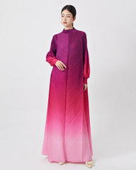 Luxury Ombré Pleated Dress