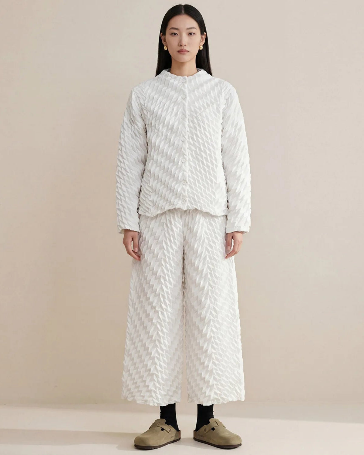 Luxury Pleats Top & Pant Set