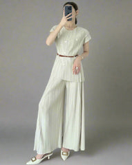 Luxe Pleated Top & Palazzo Pants