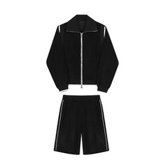 Men's Japanese Streetwear Sweatsuit 2-Piece Set