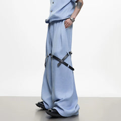 Men's Belted Wide Trousers & Top