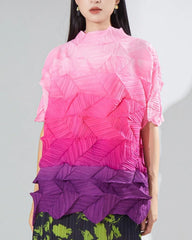 Luxury Pleated Asymmetric Top