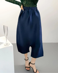 Luxury Pleated Cropped Culottes