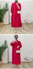 Luxury Plissé Oversized Dress
