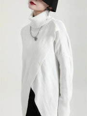 HEYFANCYSTYLE Contemporary Slit Long Knit Sweater