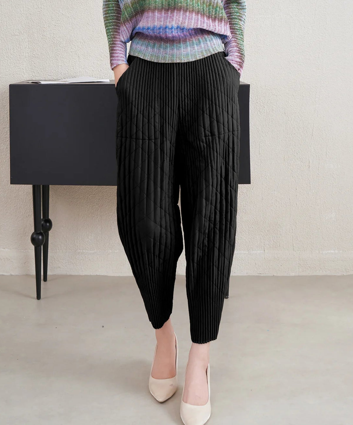 Luxury Tapered Pleated Pants