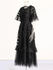 Women's Luxe Ruffle Tiered Maxi Dress