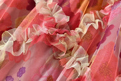 Floral Ruffle Midi Dress | Romantic Gown