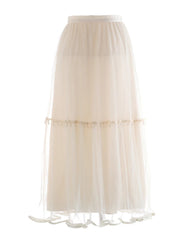 Luxury Tiered Mesh Skirt