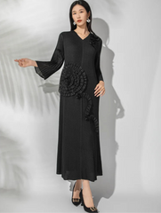 Elegant Plissé Floral Dress