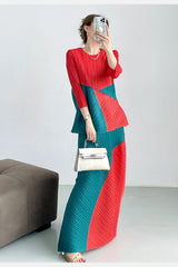 Petite Luxe Japanese Pleats Skirt Set