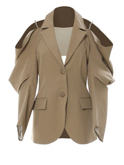 Luxury Open Shoulder Blazer