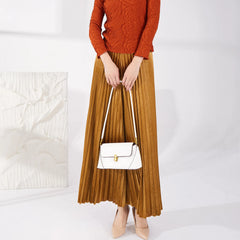Luxury Plissé Wide-Leg Trousers