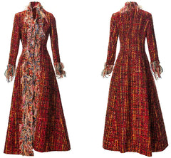Luxury Tweed Maxi Coat