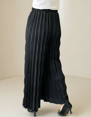 Luxury High-Waist Plissé Pants