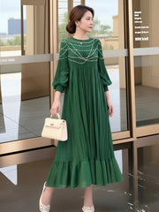 Luxury Formal Plisse Dress