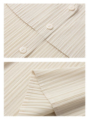 Luxury Pleated Cape Blouse
