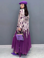 Victoria Iconic Purple Chiffon Dress