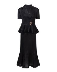 Couture Pleated Skirt Set