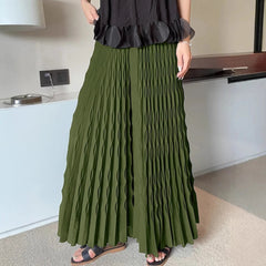 Premium Plisse Wide-Leg Pants